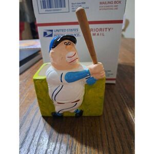 Vintage Napcoware Japanese Baseball Funny Ball in Mouth Planter Dish Decor C8222